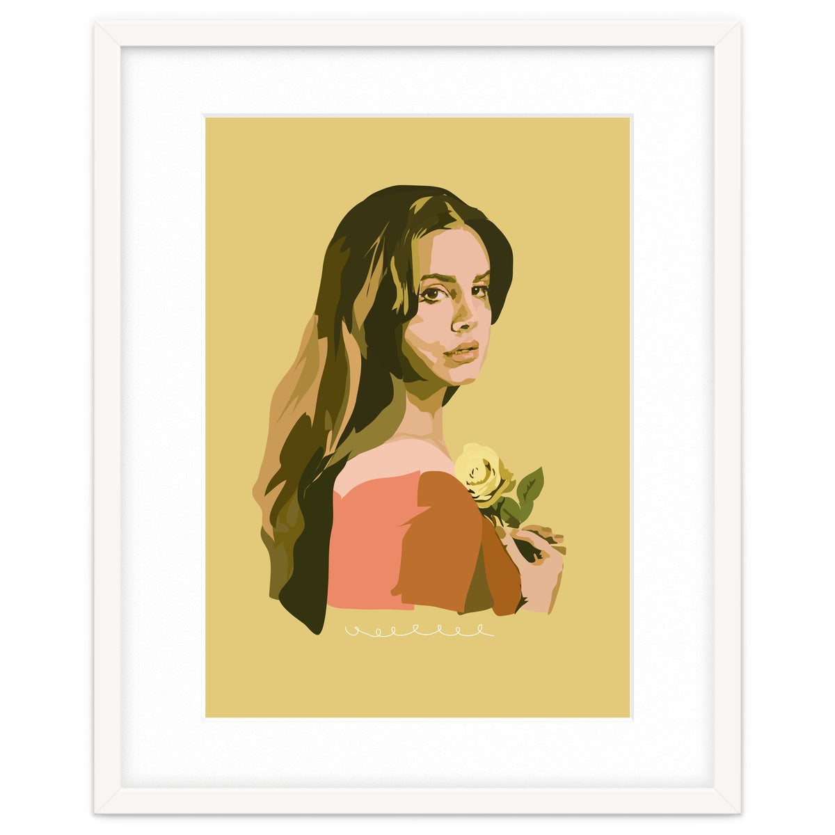 Lana Del Rey With Rose