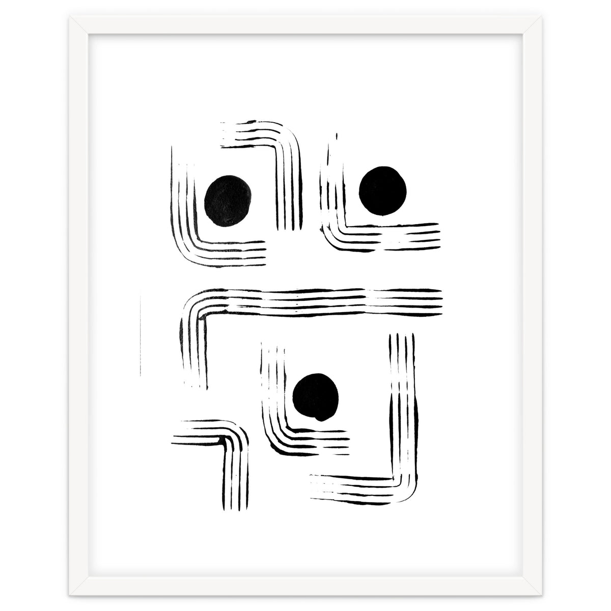 Mid-century Modern Monochrome Print #2