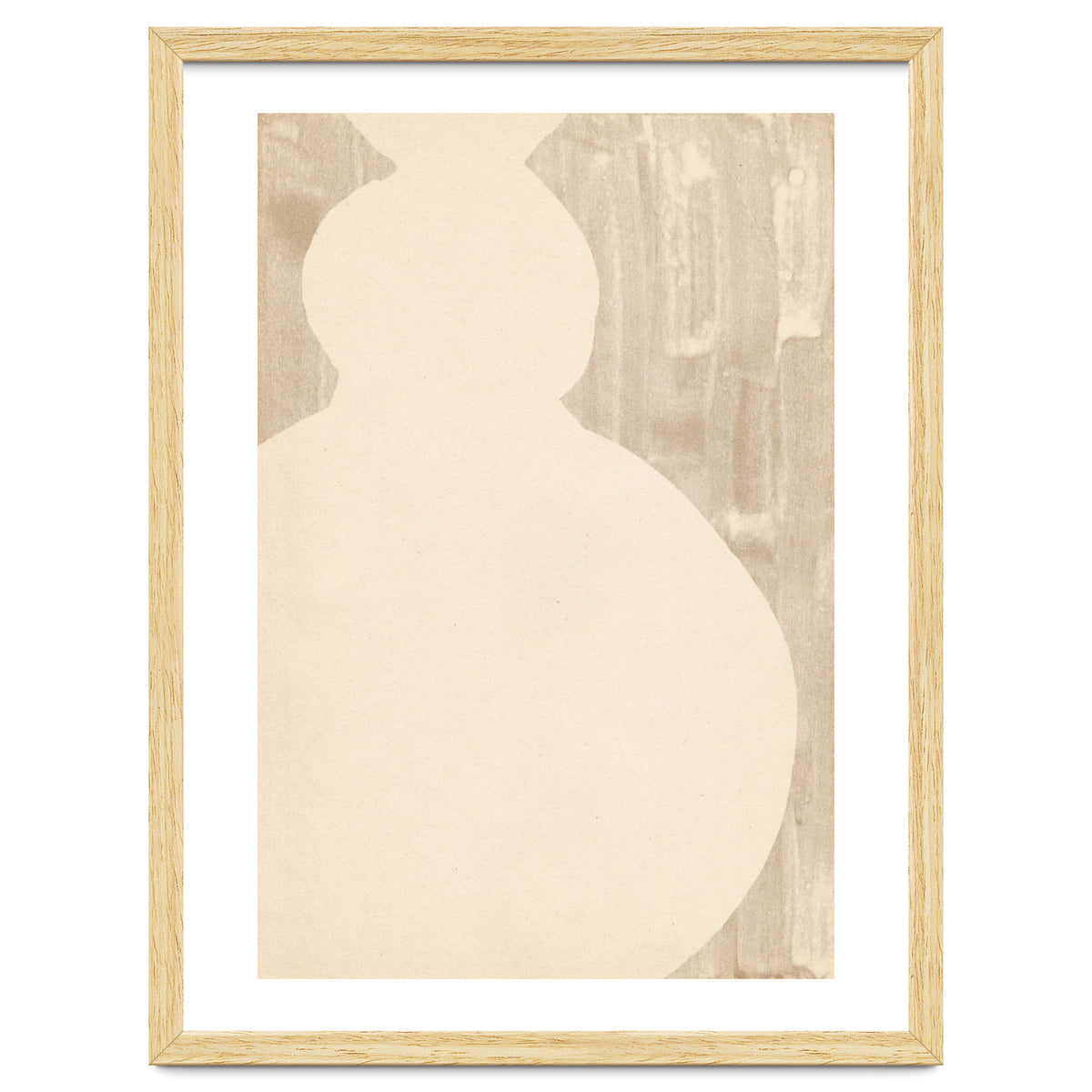 Cream tone vase silhouette