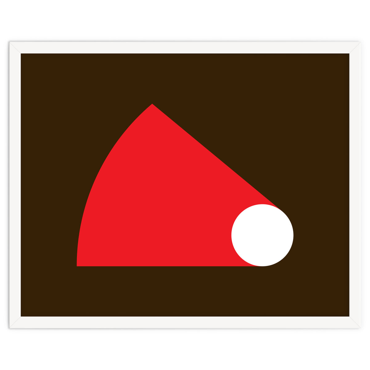 Geometric Shapes No. 51 - red & brown