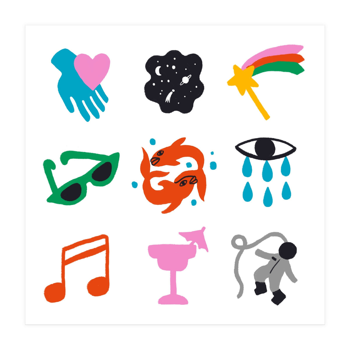 Pisces Emoji (Print Only)