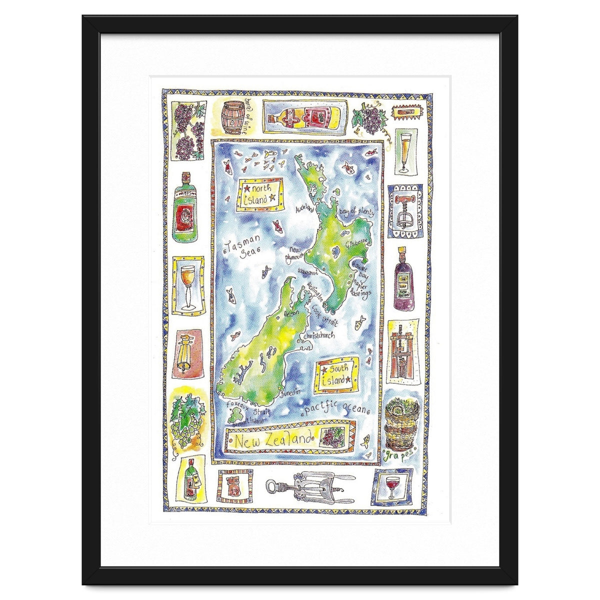 A wine map of New Zealand