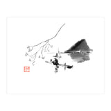 Fishermen on river li (Print Only) thumbnail