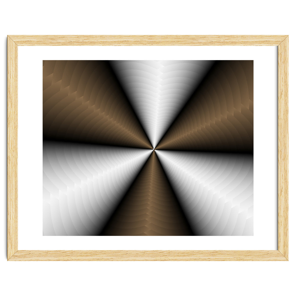 Brown Color Modern Interior Art