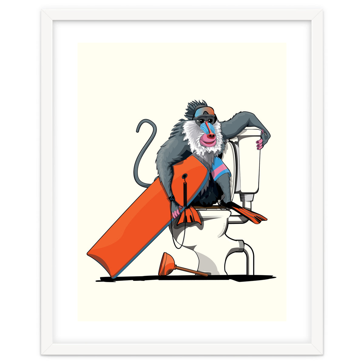 Baboon on the Toilet, Funny Bathroom Humour