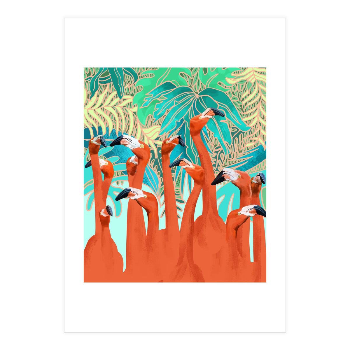 Flamingo Party (Print Only)