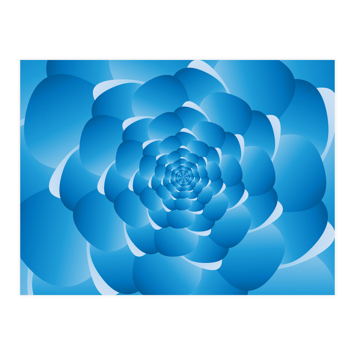 Sky Cloud Spiral Blue Spiral (Print Only)