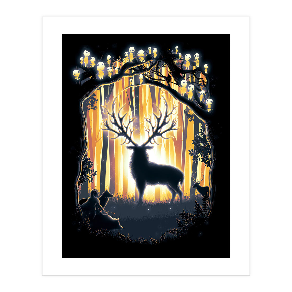 Deer God Please Save Our Forest (Print Only)