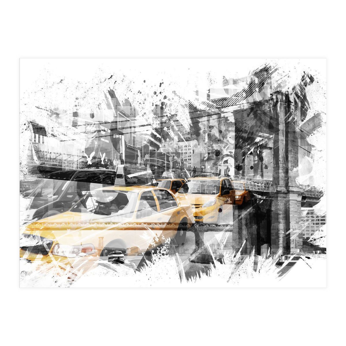 Modern Art NYC Collage  (Print Only)