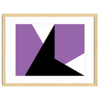 Geometric Shapes No. 64 - purple & black