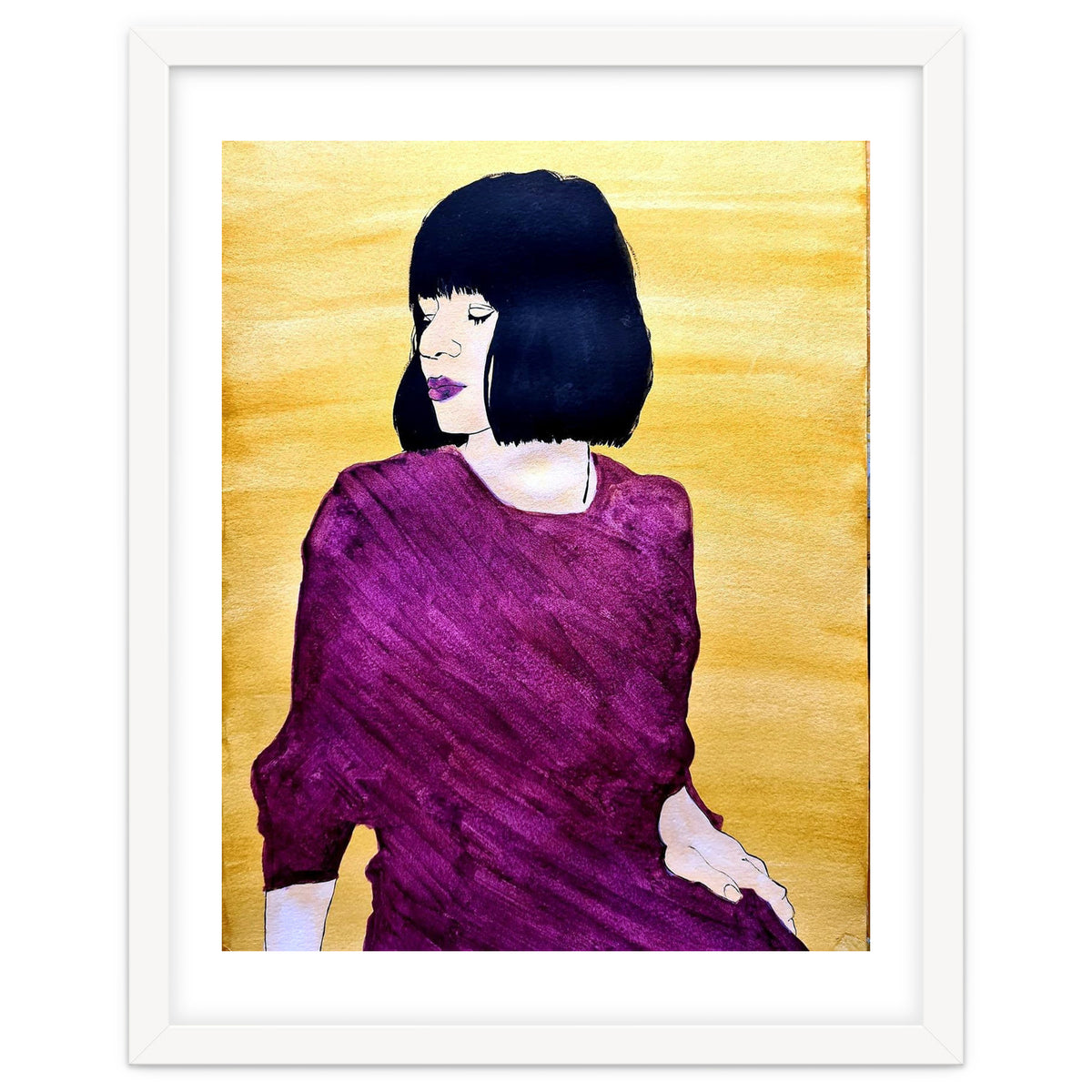 Untitled #74 Woman in purple