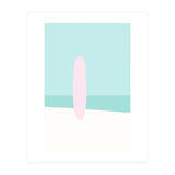 Minimal Surfboard - Turquoise Coast (Print Only) thumbnail