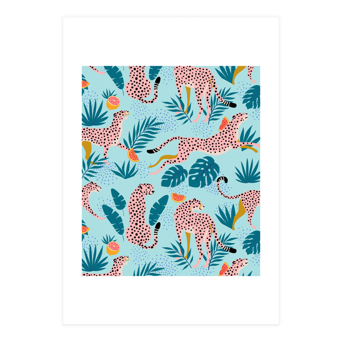 Cheetahs In The Grapefruit Grove (Print Only)