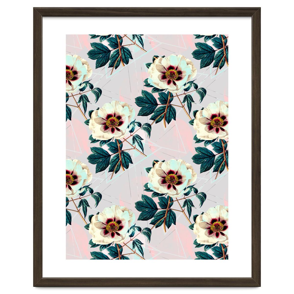 Flowery blooming with geometric