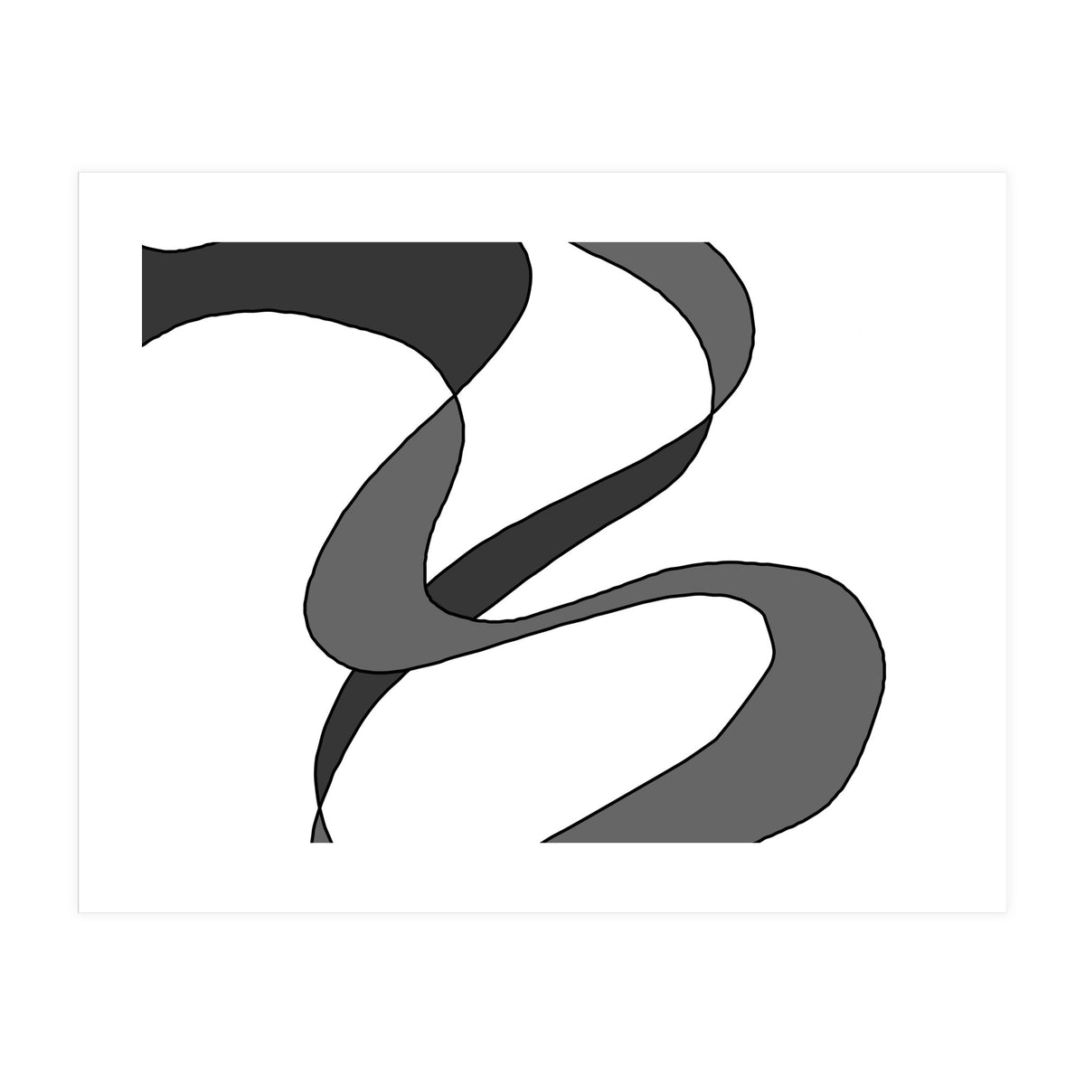 Grey Waves (Print Only)