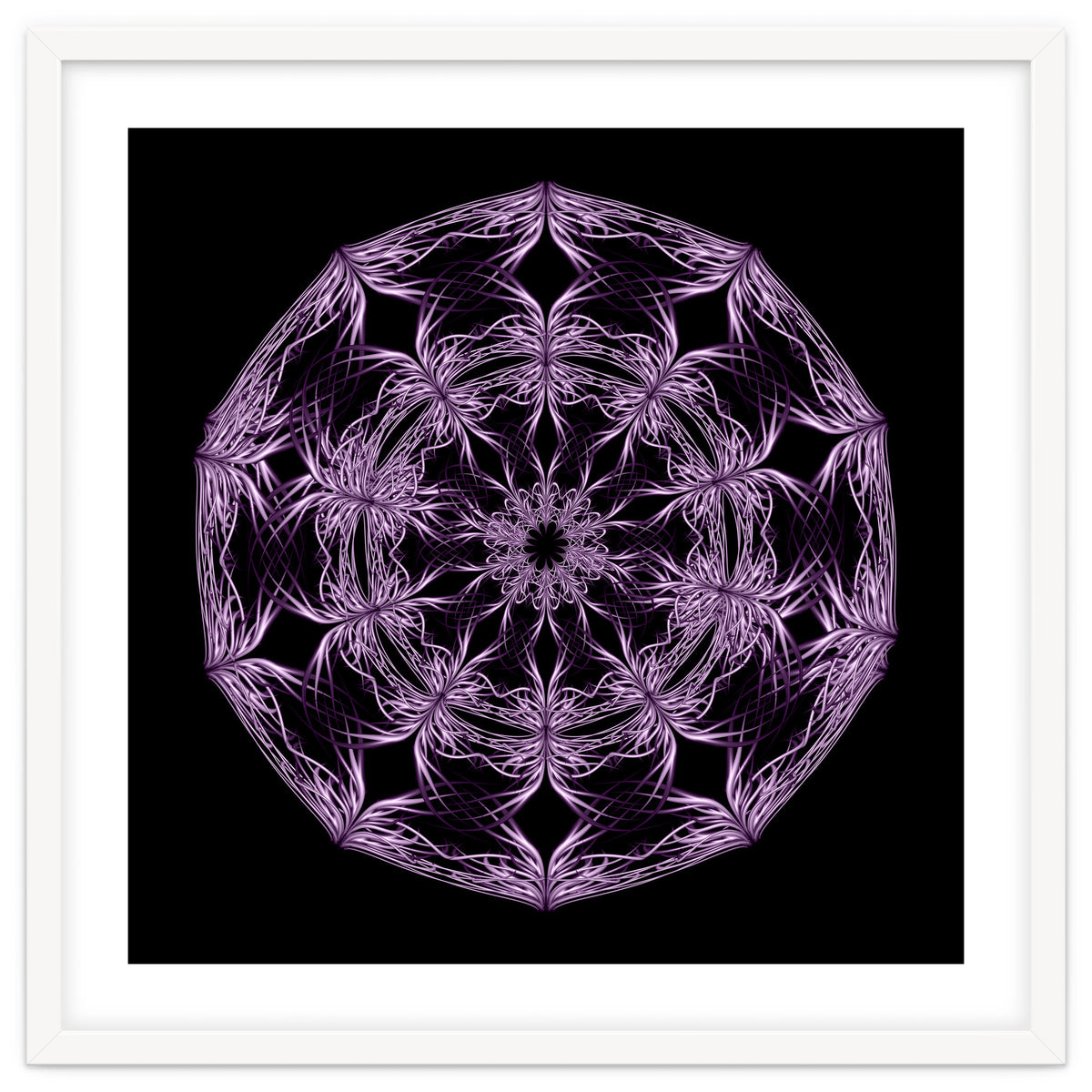 Mandala purple and black