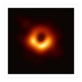 First Image of a Blackhole (Square Version) (Print Only) thumbnail