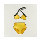 Yellow polka dot bikini (Print Only) thumbnail
