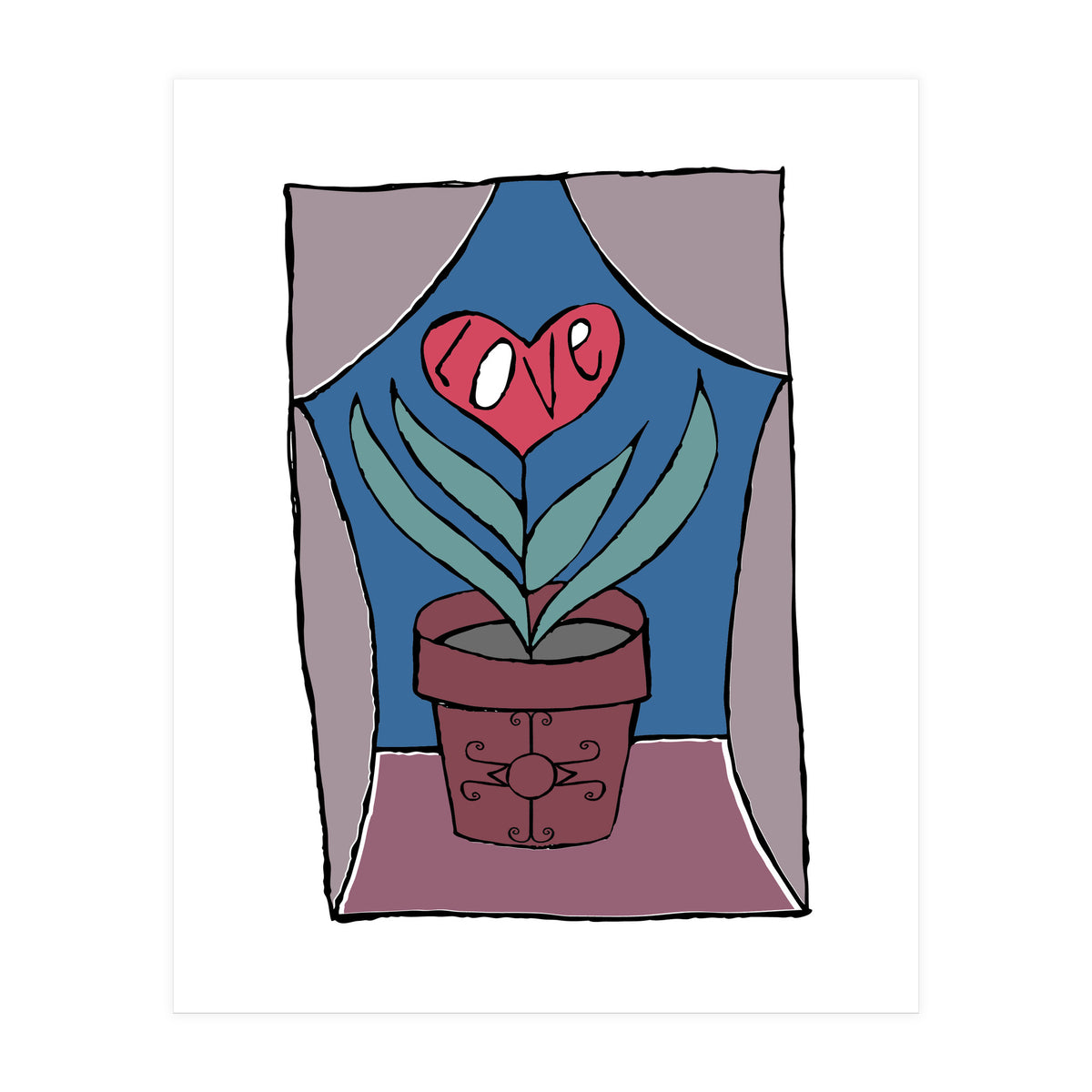 Heart Plant (Print Only)