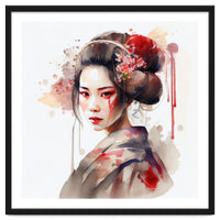 Watercolor Modern Geisha #2