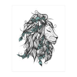 Poetic Lion Turquoise (Print Only) thumbnail