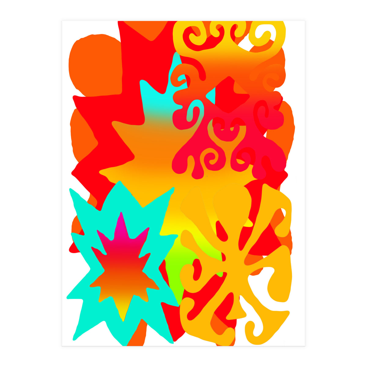 Pop Abstract Asimetrico 10 Copia (Print Only)