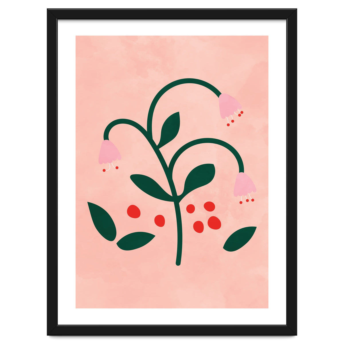 Botanical Pink Flower