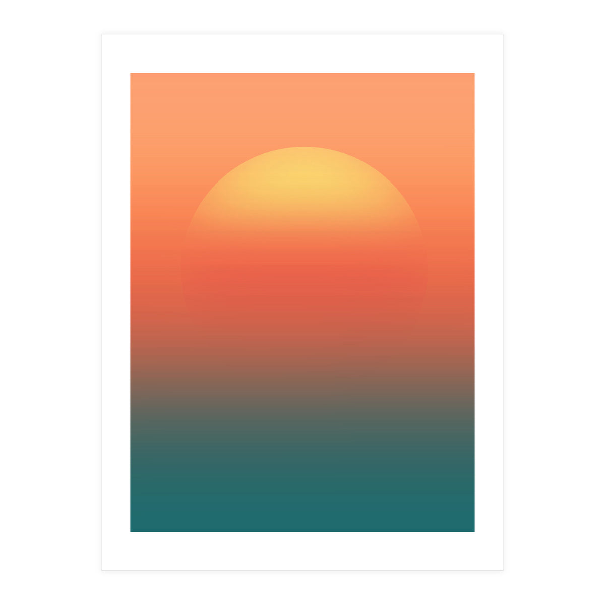 Ocean sunrise (Print Only)
