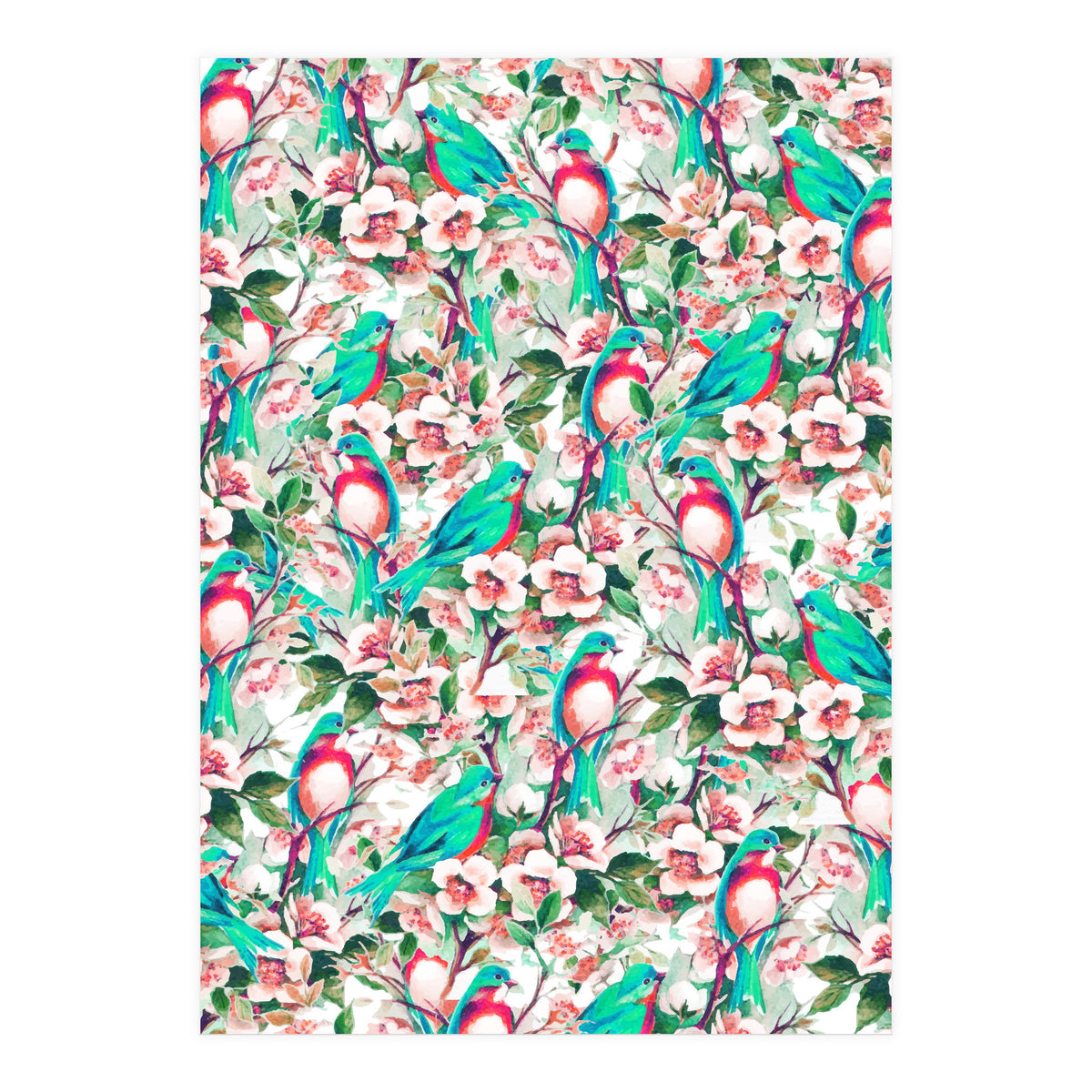 Birds & Flowers (Print Only)