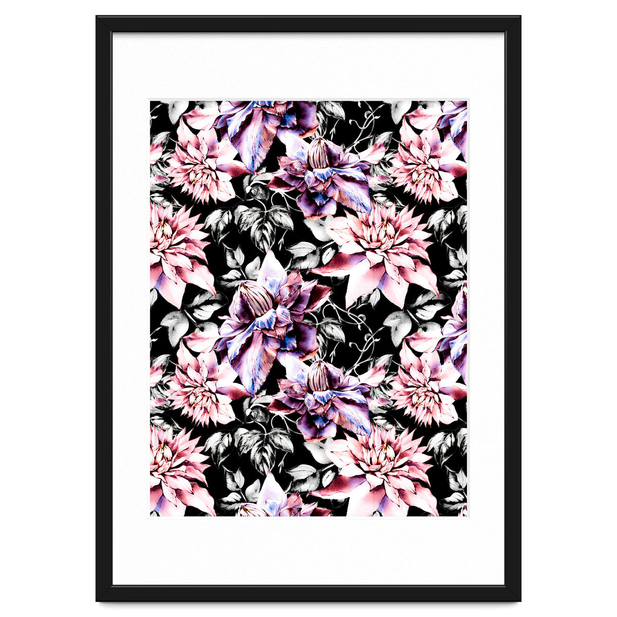 Pink bloom in the dark