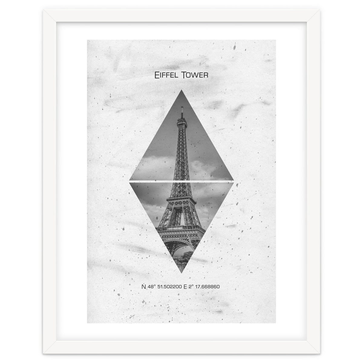 Coordinates PARIS Eiffel Tower