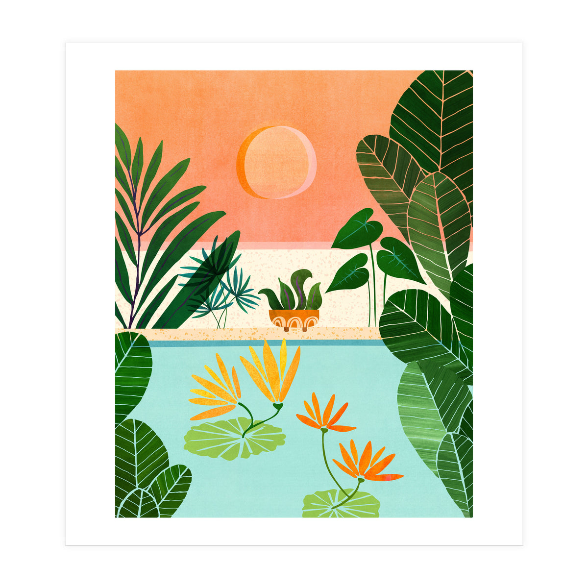 Shangri La Sunset (Print Only)