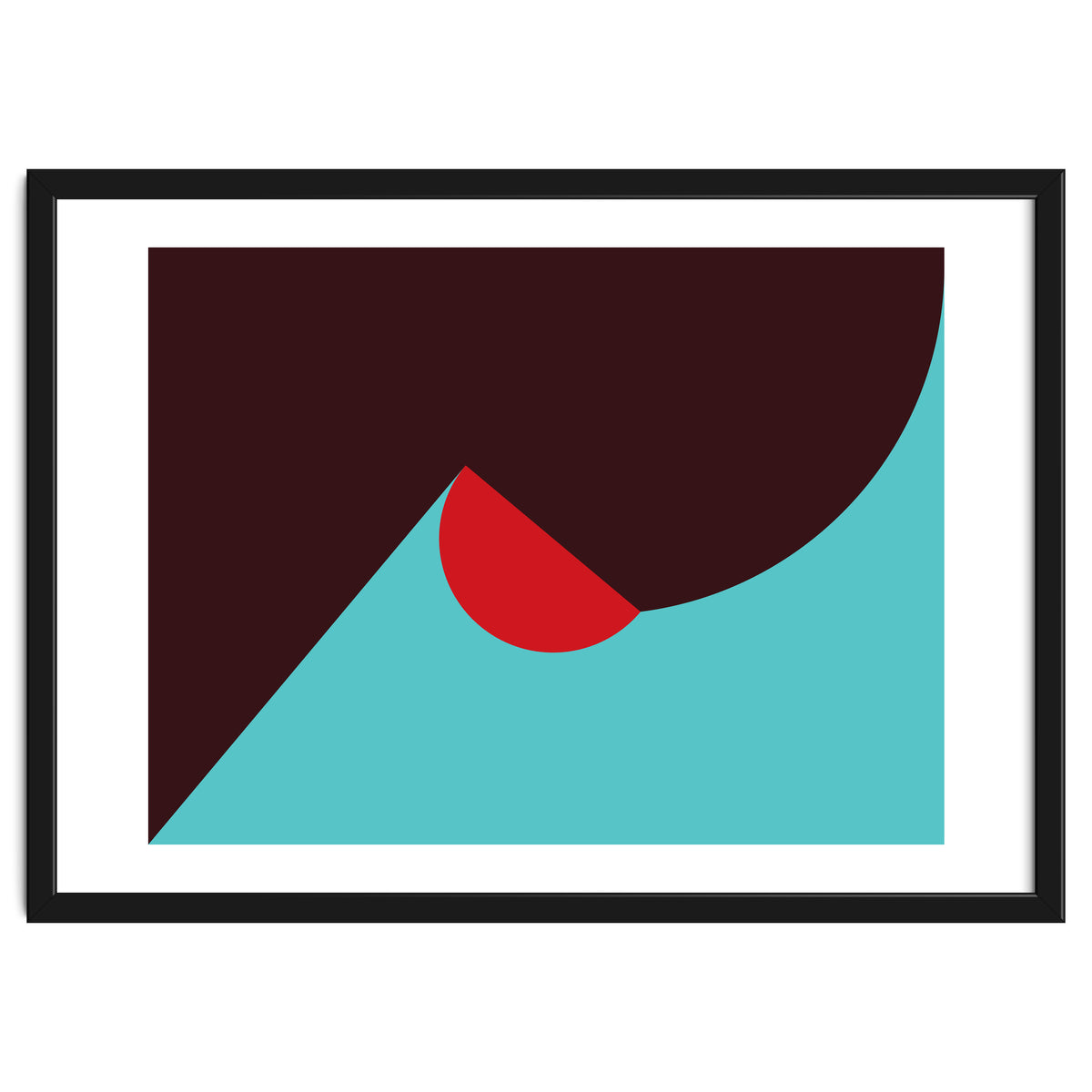 Geometric Shapes No. 8 - blue, purple & red