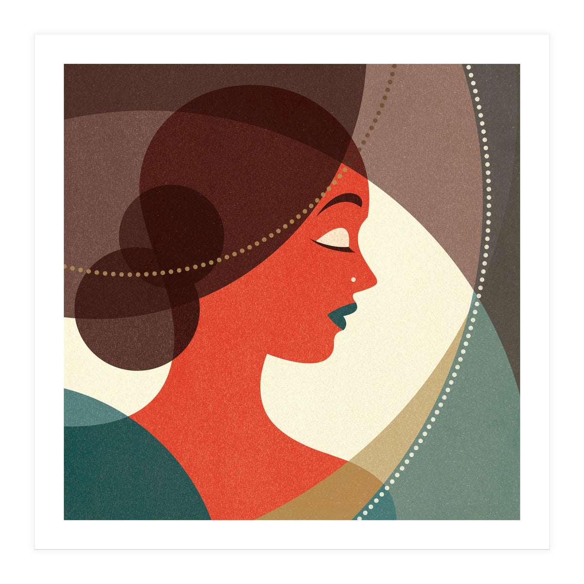 Venn Deco (Ruby) (Print Only)