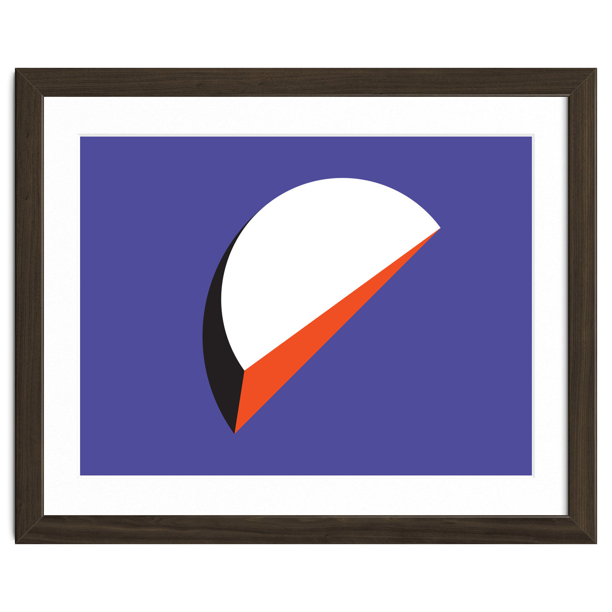 Geometric Shapes No. 37 - orange & purple