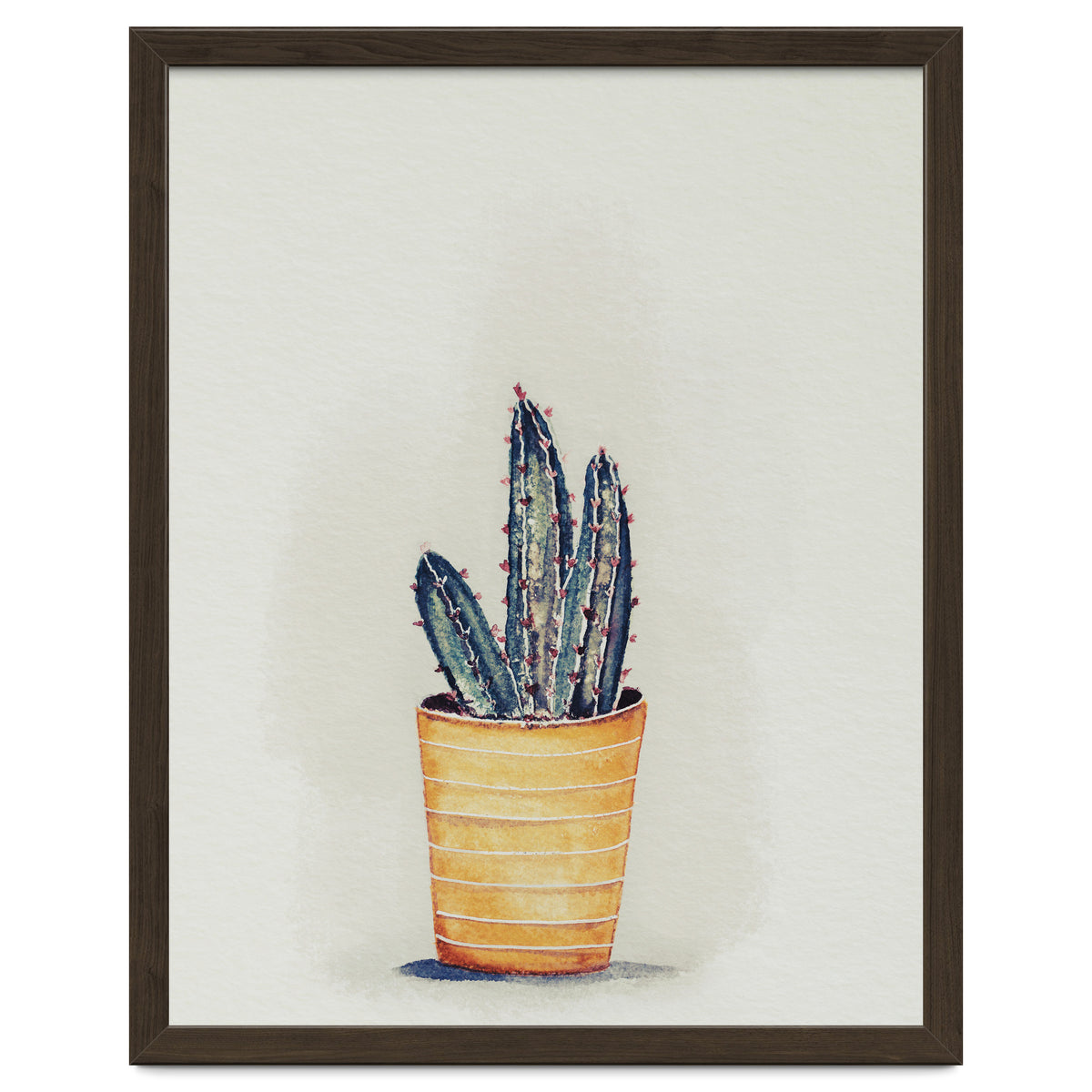 Cactus in yellow pot