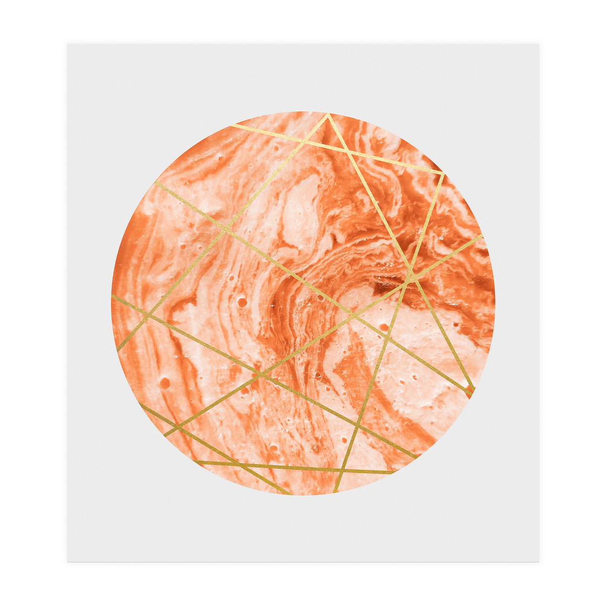 Peach Sphere (Print Only)