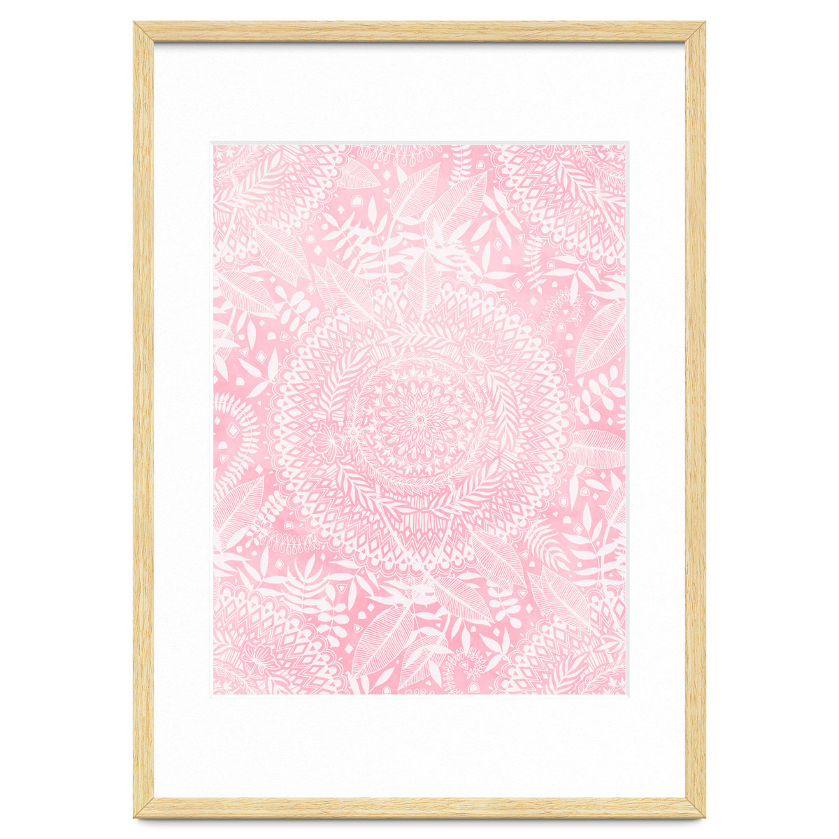 Medallion Pattern in Blush Pink