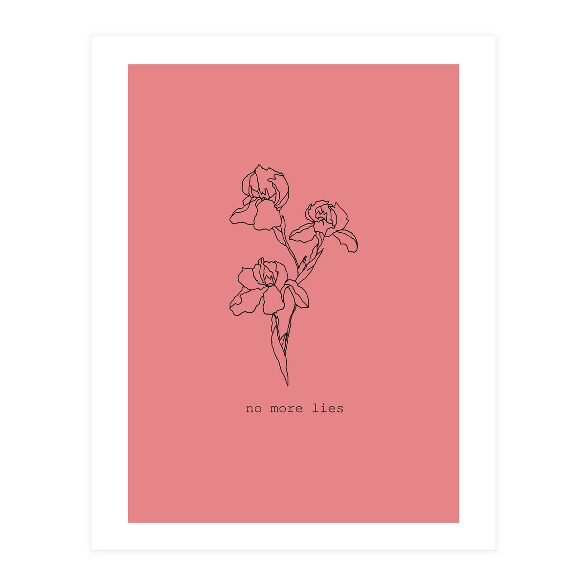 No more lies (Print Only)