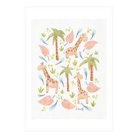 Jungle Giraffes | Pastel (Print Only)