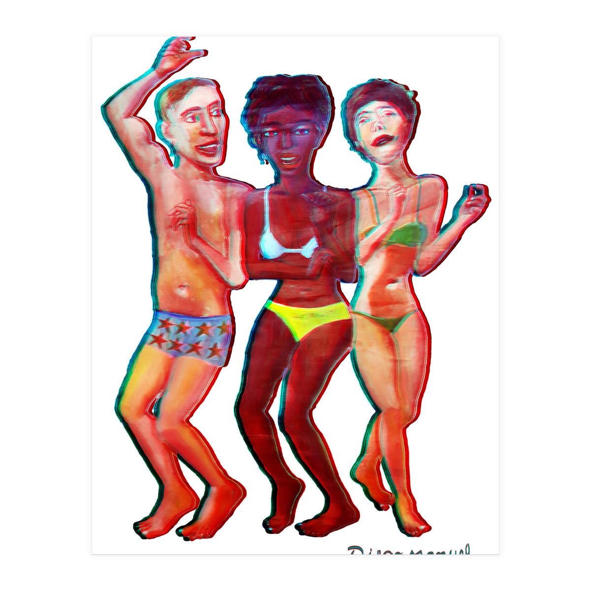 Beach Party 3d 4 (Print Only)