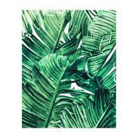 Tropical State of Mind | Watercolor Palm Banana Leaves Painting | Botanical Jungle Bohemian Plants (Print Only)