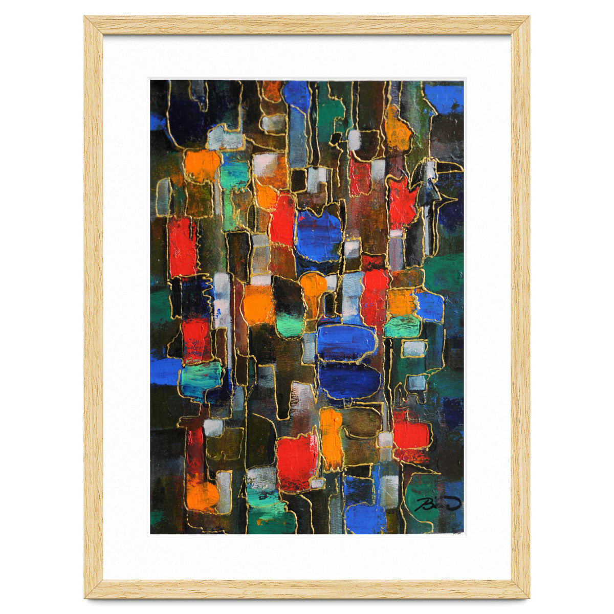 Abstract Brooklyn...38x28.cm. Acrylic