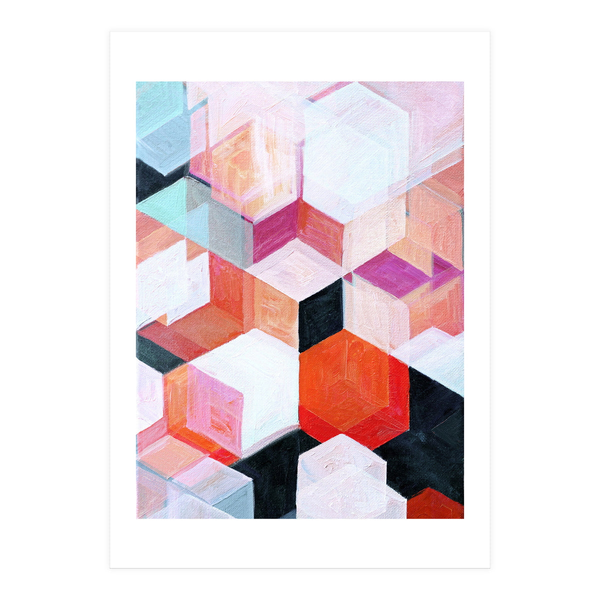 White Paint And Some Colours (Print Only)