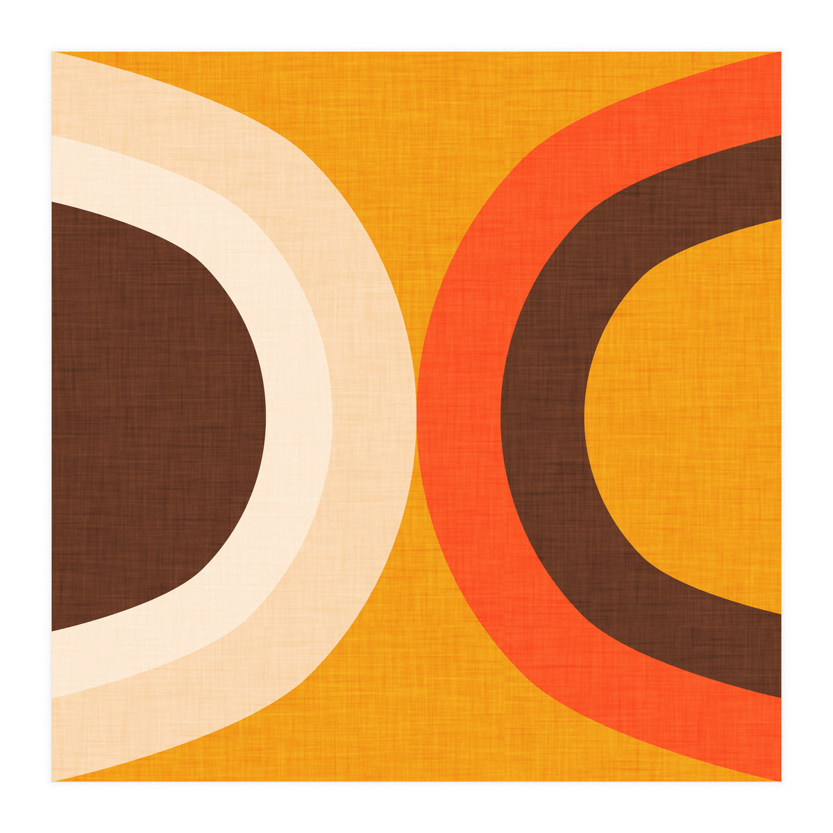 Classic Mid Mod Dot Yellow  (Print Only)