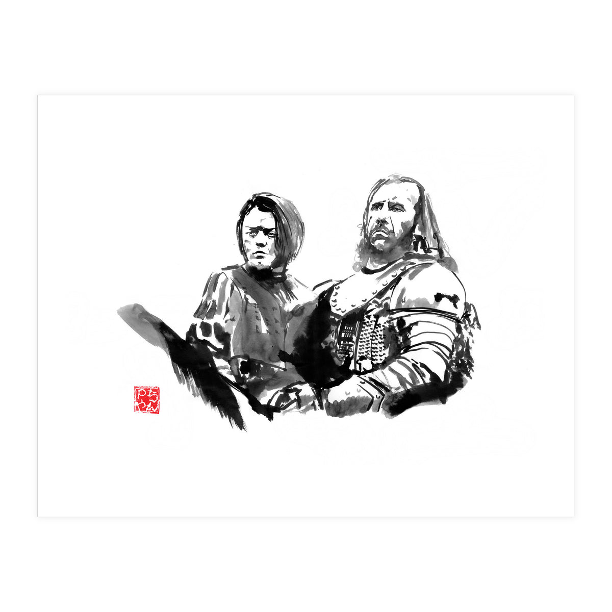 Arya And The Limier (Print Only)