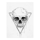 Skull In A Triangle (bw) (Print Only) thumbnail