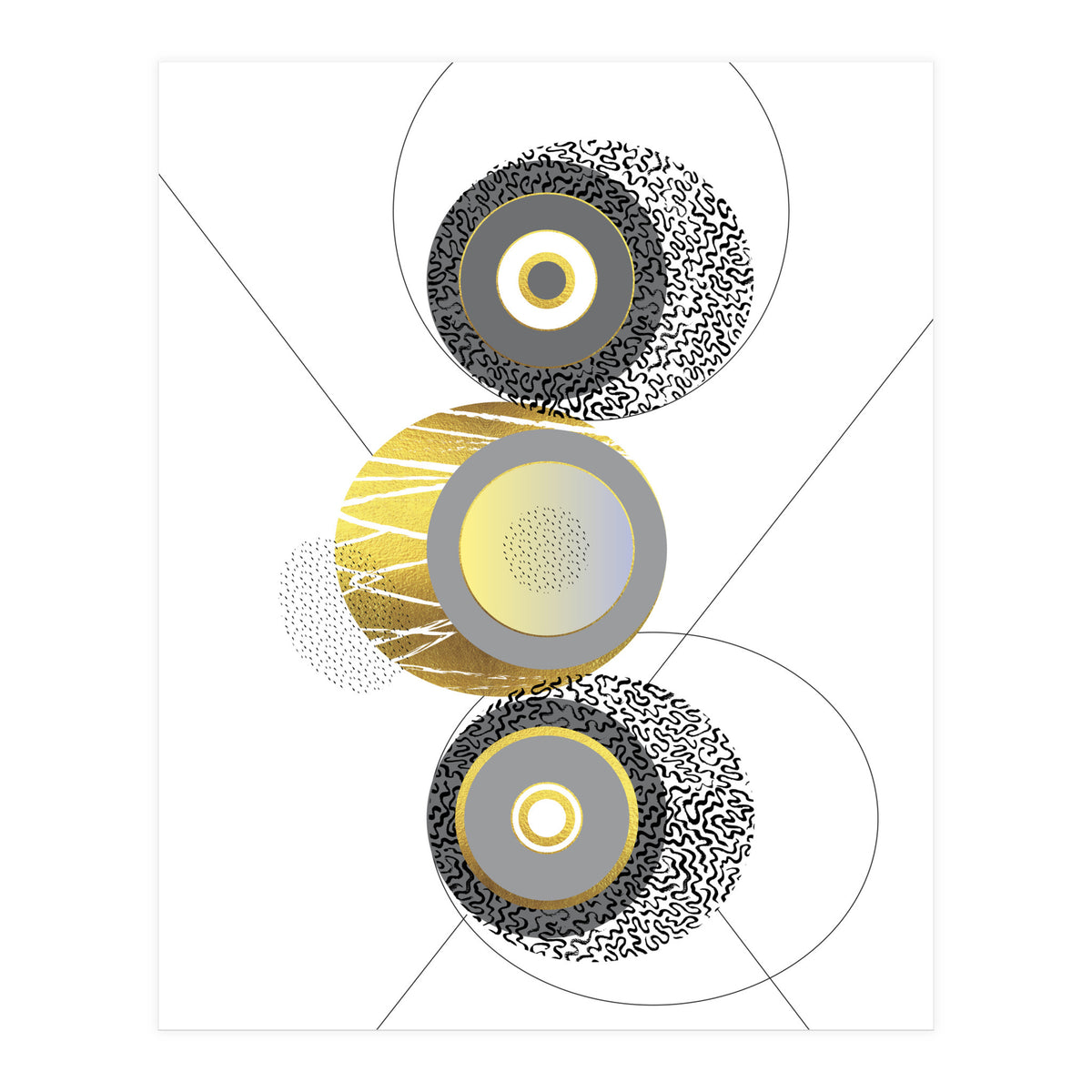 Posh Design No. 3 | gold (Print Only)