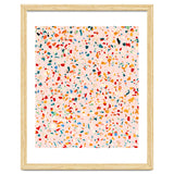 Blush Terrazzo | Pink Eclectic Speckles | Abstract Confetti Painting | Chic Bohemian Illustration thumbnail