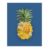 Pineapple Floral Blue (Print Only) thumbnail